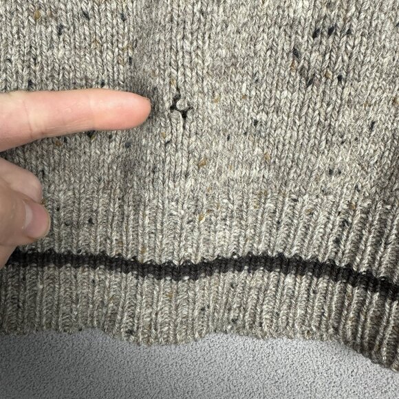 Pendleton Fisherman’s Henley Shawl Neutral Tones Size XL - Picture 7 of 8